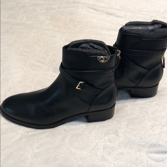 10.5 Tory Burch Boots Leather Sidney Boot - Picture 2 of 8